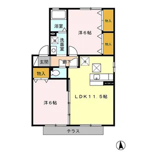 パトリ光山【1階】の間取り