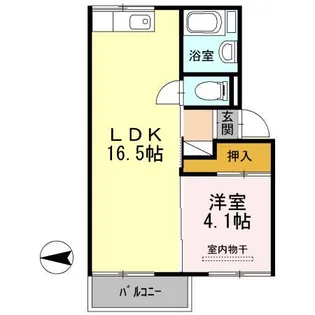 ホワイトハイツ牧田【2階】の間取り