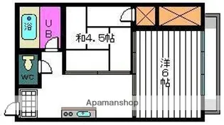 オチャード【102号室】の間取り