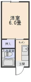 Kアパート【1階】の間取り