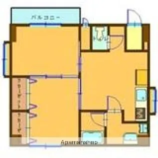 オレンジコーポ【401号室】の間取り