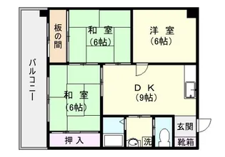 ドミール西田【0203号室】の間取り