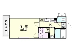 ビーアンビシャス【302号室】の間取り
