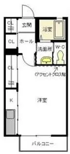 ディアスYN【102号室】の間取り