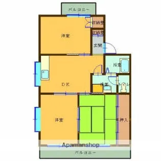 サンメゾン【3階】の間取り