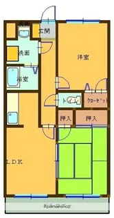 コンフォール清和【201号室】の間取り