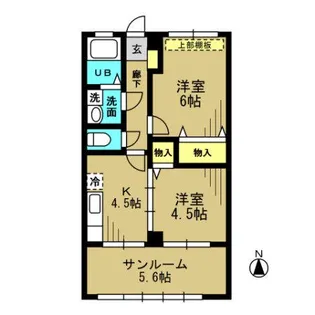 グリーンヒルズ【205号室】の間取り