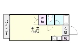 ドミール郡元【0111号室】の間取り