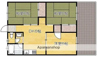 香炉園【202号室】の間取り