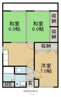 インカム藤久【205号室】の間取り