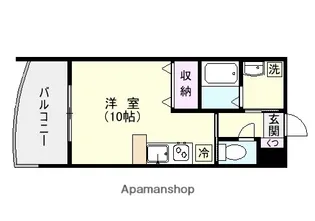 エヴォルート錦江【2階】の間取り