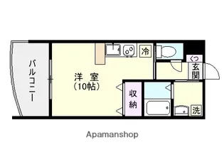 エヴォルート錦江【2階】の間取り