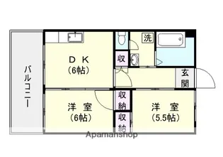 エヴォルート南栄【4階】の間取り