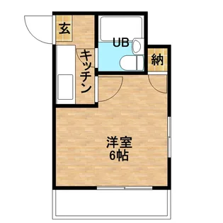 スカイコート永吉【202号室】の間取り