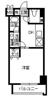 リードIN南郡元【2-B号室】の間取り