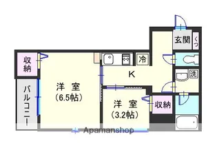ボナンザ西千石【3階】の間取り