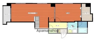 グランパルク椿館【4階】の間取り