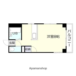オークビラ上之園【402号室】の間取り