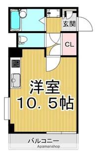 プレジデント荒田八幡【7階】の間取り