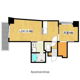 プラウド加治屋21【6階】の間取り