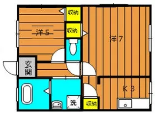 キャトル・セゾン【F-4号室】の間取り