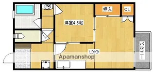 サンパティーク東谷山【4階】の間取り