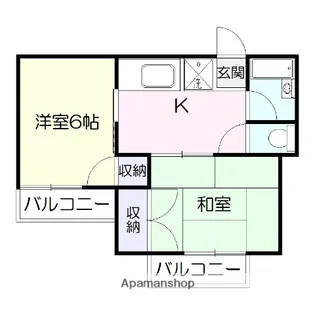 シャルルコーポ紫原【3階】の間取り