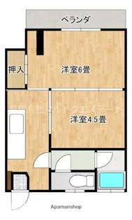 神園ハイツ【2階】の間取り