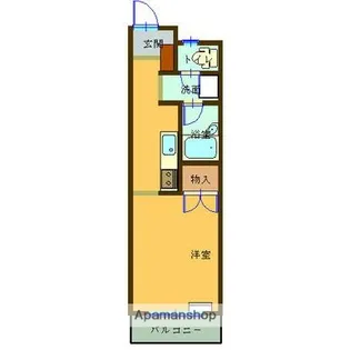 リバーサイドシティ【405号室】の間取り