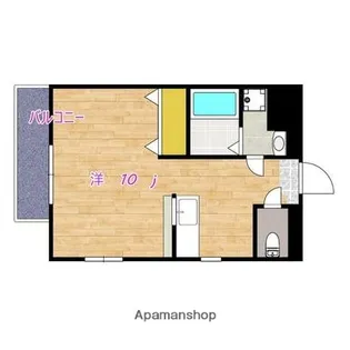 サンロード鼓川【101号室】の間取り
