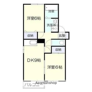 ボヌール田上【2階】の間取り