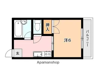 エントピア鴨池【501号室】の間取り