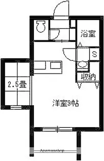 レインボー宇宿【201号室】の間取り