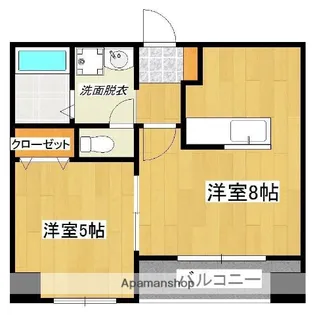 サンスマイル【5階】の間取り