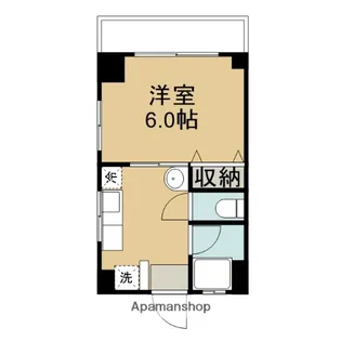 サンリバー【401号室】の間取り