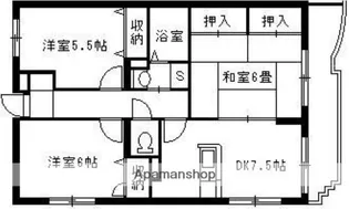 クレアシオン城西B棟【101号室】の間取り
