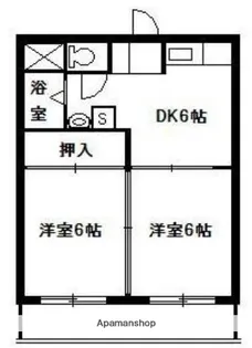 コーポ岩元【205号室】の間取り