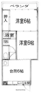メゾンオリーブ【302号室】の間取り