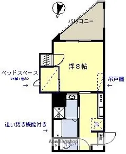ロイヤルコート平之【605号室】の間取り