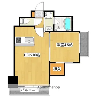 レーブコート西千石【4階】の間取り