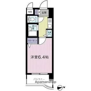 ライオンズマンション交通局前【9階】の間取り
