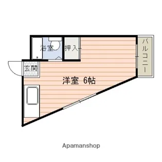1Rの間取り画像