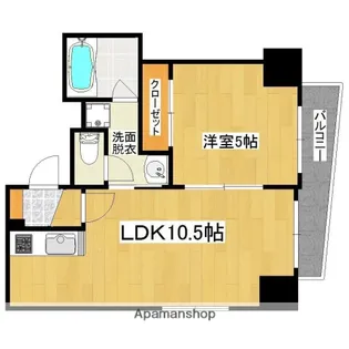 グランドゥール荒田【10階】の間取り