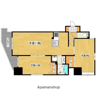 アルシオネ荒田【4階】の間取り