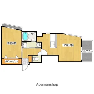 メルシィフォンテーヌ【8階】の間取り