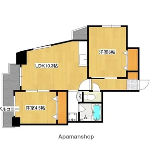 メルシィフォンテーヌ【8階】の間取り