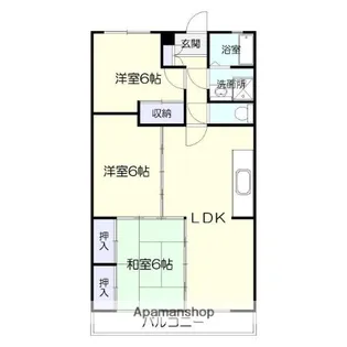 ベネフィス西陵【2階】の間取り