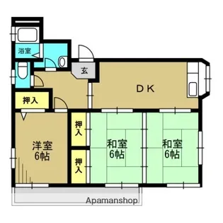 エステートK【102号室】の間取り