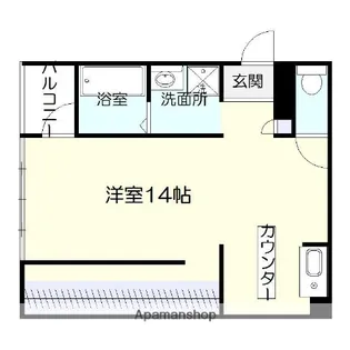 第1ケイエスビル【4階】の間取り