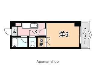 サンパティーク鴨池橋【5階】の間取り